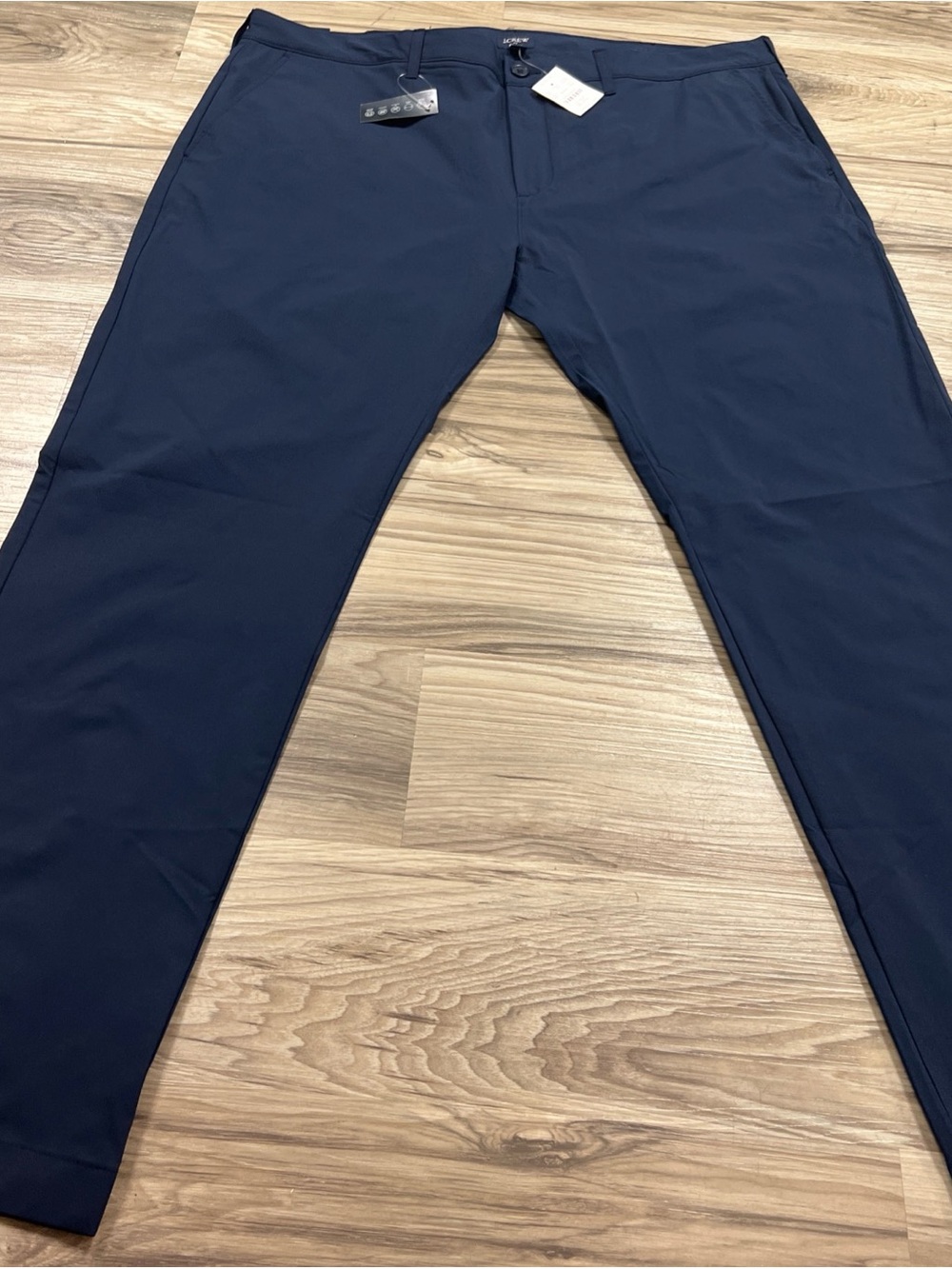 J.Crew Flex Tech Pant Performance Chino Trousers Navy Mens 40x32 AA712 NWT